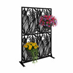 Relaxdays brise - vue, tiges & feuilles, jardin, balcon et terrasse, paravent d'ext�rieur, h x l : 183x115 ...