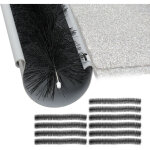 Relaxdays - brosse de gouttire, set de 10, protection de gouttire, contre feuilles, oiseaux, 100 x ...