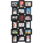 Relaxdays cadre photos p�le - m�le, 18 photos, galerie, cadre mural, 10x15, portrait paysage, hxl104x54 ...