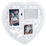 Cadre photos ple - mle, c?ur, mariage, 3 photos, galerie mur cadre mural collage diy 10x10, 10x15, ...