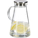 Carafe en verre, 1, 8 l, avec couvercle, eau, jus, eau aromatis�e, lavable au lave - vaisselle, transparent ...
