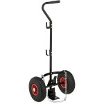 Relaxdays ? chariot de transport pour bouteille de gaz 3 - 5 kg ? acier, roues pneumatiques, charge max ...