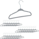 Cintres enfants, set 30 velours, cintres bébé décoratif chemises antidérapant crochet rotatif, gris - ... Cintres enfants, set 30 velours, cintres bébé décoratif chemises antidérapant crochet rotatif, gris - ...
