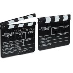 Clap de cinma, lot de 2, hollywood, film, clapet, couper les scnes, inscription, dco, hxlxp: 26 x ...