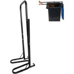 Relaxdays compacteur pour poubelle, 3 positions, acier, manuel, d�chets m�nagers, plastique, noir