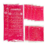 Relaxdays compresses avec gel thermique en lot de 8, premiers secours, 3 tailles, chaud - froid, sport, ...