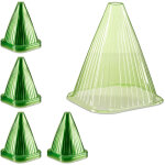 C�nes de for�age, lot de 96, accessoire plantes, protection contre escargot et oiseaux, pvc, cloche, ...
