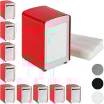 Distributeur de serviettes, en lot de 10, table, r�tro, restaurant, support porte - serviette hxlxp : ...