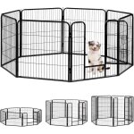 Relaxdays - enclos pour chiots, petits chiens, chiots, pour l'intrieur, stable, extrieur, parc, taille ...