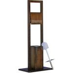 Ensemble porte papier toilettes porte brosse wc sur pied distributeur de papier sdb bambou 82x36x21cm, ... Ensemble porte papier toilettes porte brosse wc sur pied distributeur de papier sdb bambou 82x36x21cm, ...