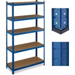 Tag�re � charge lourde, 5 niveaux, hxlxp : 180x100x40 cm, jusqu'� 500 kg, acier, pour garage & cave, ...