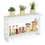 Etagère murale, 3 crochets métalliques, 2 supports, campagnard, cuisine, garde robe mur, hlp 40x66x20cm, ... Etagère murale, 3 crochets métalliques, 2 supports, campagnard, cuisine, garde robe mur, hlp 40x66x20cm, ...