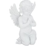 Relaxdays figurine de jardin ange, statue en train de prier, résistante aux intempéries & au gel, balcon, ... Relaxdays figurine de jardin ange, statue en train de prier, résistante aux intempéries & au gel, balcon, ...
