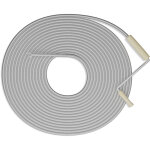 Furet d�boucheur de canalisation, 15 m�tres, pour douche, �vier, wc, acier, spirale nettoyage, argent� ...
