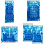 Poche de gel, en lot pratique de 5, compresse chaud / froid, convient au micro - ondes, 4 formats, bleue ...