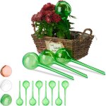 Globes d'arrosage en plastique, lot de 12, distributeur eau plantes, 2 semaines, pot fleurs, boules arrosage, ...
