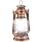 Relaxdays lanterne temp�te led, lampe retro comme d�coration de fen�tre ou lampe jardin, � piles, cuivr�e ...