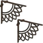 Relaxdays lot pratique de 2 querres pour tagres, support pour tablette, design antique, en fonte, ...