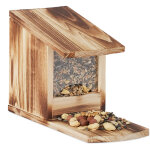 Mangeoire pour �cureuils, distributeur nourriture, � installer, bois, hlp: 17, 5 x 12 x 25 cm, flamm� ...