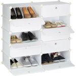 Relaxdays - meuble chaussures cubes rangement 10 casiers plastique chaussures modulable diy hxlxp: 90x94x37 ... Relaxdays - meuble chaussures cubes rangement 10 casiers plastique chaussures modulable diy hxlxp: 90x94x37 ...