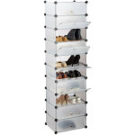 Relaxdays - meuble chaussures rangement 10 casiers plastique chaussures modulable diy hxlxp: 176x49x37 ... Relaxdays - meuble chaussures rangement 10 casiers plastique chaussures modulable diy hxlxp: 176x49x37 ...