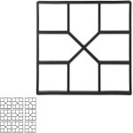 Relaxdays - moule pour b�ton, lot de 10, coffrage couler soi m�me, forme fonte pour pav�s, 40x40 cm, ...