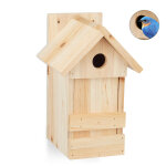 Nichoir à oiseaux en bois, maison oiseaux à suspendre, mésanges, trou entrée ø 2, 8 cm, 25 x 16 x 14 ... Nichoir à oiseaux en bois, maison oiseaux à suspendre, mésanges, trou entrée ø 2, 8 cm, 25 x 16 x 14 ...