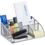 Relaxdays organiseur de bureau porte - stylos porte - lettres porte bloc - notes maille mtal 5 compartiments, ...