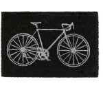 Paillasson en coco, motif vlo, tapis entre extrieur & intrieur, essuie - pieds antidrapant, 60x40 ...