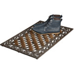 Relaxdays paillasson en fonte rectangulaire, pieds antidérapants, pour intérieur au style campagnard, ... Relaxdays paillasson en fonte rectangulaire, pieds antidérapants, pour intérieur au style campagnard, ...