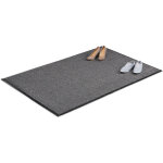 Relaxdays - paillasson gris chin tapis d'entre couloir intrieur extra plat mince 120 x 180 cm, noir ...