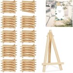 Relaxdays - petit chevalet, lot de 100, dcoration table,  la maison, mariages, festivits, hxl 15, ...