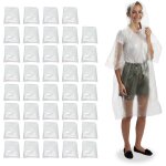 Ponchos impermables jetables, lot de 40, cirs avec capuche, contre la pluie, randonne, unisexe, transparent ...