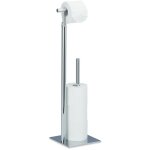 Porte - papier toilette sur pied, distributeur papier toilette, 4 rouleaux de rechange, hlp 71x20x20 ...
