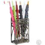 Porte - parapluies vintage en fonte d'alu r�tro antique vintage hxlxp: 48, 5 x 30, 5 x 16 cm, bronze ...