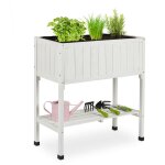 Relaxdays - porte - pot de fleurs, plastique, étagère, hxlxp : 80x74x38 cm, balcon et terrasse, jardinière, ... Relaxdays - porte - pot de fleurs, plastique, étagère, hxlxp : 80x74x38 cm, balcon et terrasse, jardinière, ...