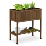 Relaxdays porte - pot de fleurs, plastique, �tag�re, hxlxp : 80x74x38 cm, balcon et terrasse, jardini�re, ...