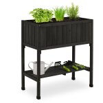 Relaxdays - porte - pot de fleurs, plastique, étagère, hxlxp : 80x74x38 cm, balcon et terrasse, jardinière, ... Relaxdays - porte - pot de fleurs, plastique, étagère, hxlxp : 80x74x38 cm, balcon et terrasse, jardinière, ...
