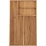Range - couvert, 6 compartiments, bambou, ustensiles de cuisine, organiseur de tiroir, 5 x 27, 5 x 46 ...