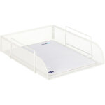 Rangement � documents empilable, a4, design en grille, corbeille � lettre pour bureau, m�tal, 25x34 cm, ...