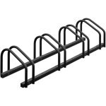Relaxdays ? r�telier pour 4 v�los ? acier poudr� r�sistant aux intemp�ries ? pour roues jusqu'� 60 mm ...