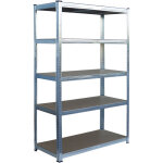 Relaxdays rayonnage pour charges lourdes, 5 niveaux, choix de taille, capacit� 875 kg, acier, pour cave ...