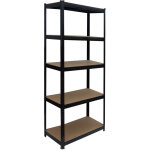 Relaxdays rayonnage pour charges lourdes, hxlxp: 180 x 75 x 30 cm, 875 kg, 5 niveaux, pour cave, � embo�ter, ...