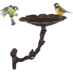 Reaxdays abreuvoir sur mur en fonte, fleurimangeoire hiver brun