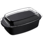 Relaxdays rôtissoire couvercle, couche anthracite, forme de casserole, fonte aluminium et verre, pour ... Relaxdays rôtissoire couvercle, couche anthracite, forme de casserole, fonte aluminium et verre, pour ...