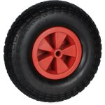 Relaxdays - roue de brouette, 4. 00 - 6, caoutchouc, jante en plastique, increvable, charge maximale ...