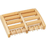 Rouleau pour pieds bois, 10 rouleaux, noeuds, masseur � pieds r�flexologie, massage de pieds, d�tente, ...