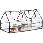Serre de jardin tomates toit pointu serre tomates bâche housse transparente 60 x 120 x 60 cm, transparent ... Serre de jardin tomates toit pointu serre tomates bâche housse transparente 60 x 120 x 60 cm, transparent ...