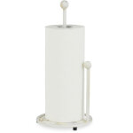 Support de rouleau essuie - tout sur pieds, fonte de fer, style rustique, hauteur: 33 cm, blanc - relaxdays ...