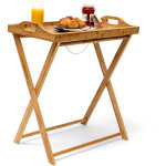 Relaxdays - table d'appoint pliante, avec tablette, table de salon basse, en bambou, h x l x p : 63, ... Relaxdays - table d'appoint pliante, avec tablette, table de salon basse, en bambou, h x l x p : 63, ...